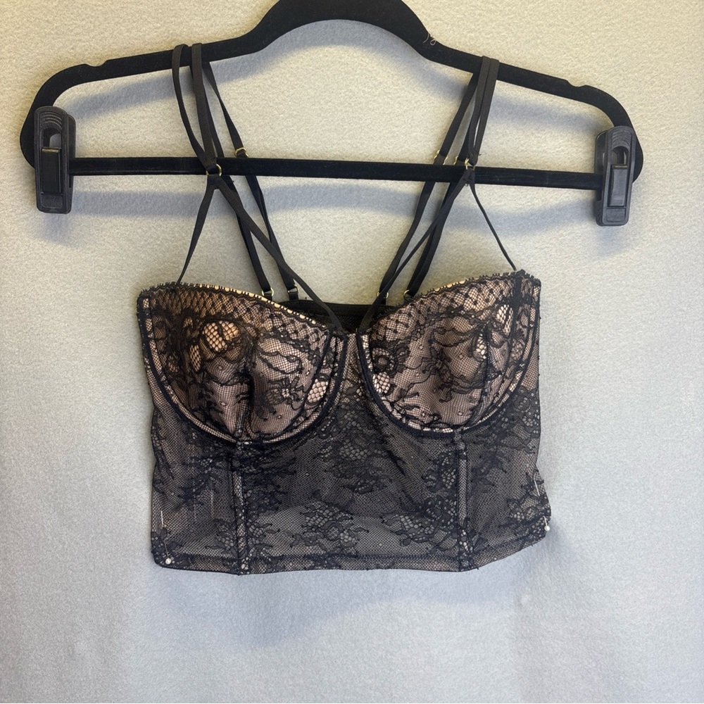 Victoria's Secret Black Lace Bustier